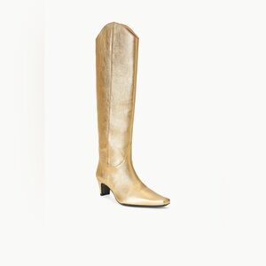 Staud western Wally boot in gold NWT